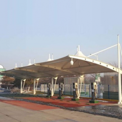 承接上海地区充电桩停车场配套车位雨棚 工程钢结构