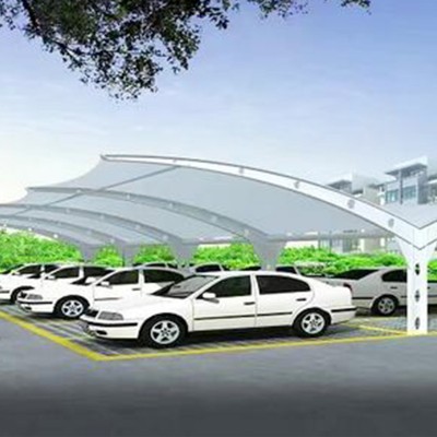 提供服务 新能源汽车充电站双挑型膜结构雨棚 三浦