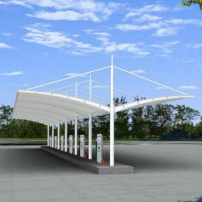 上海膜结构雨棚厂家承接停车场雨棚骨架膜结构景观棚