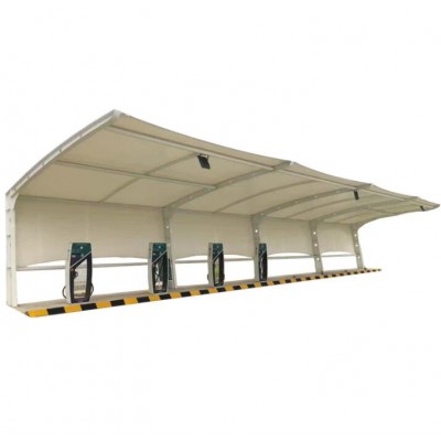 上海充电桩停车棚膜结构上门测量安装支持来图定制 羽辰膜结构